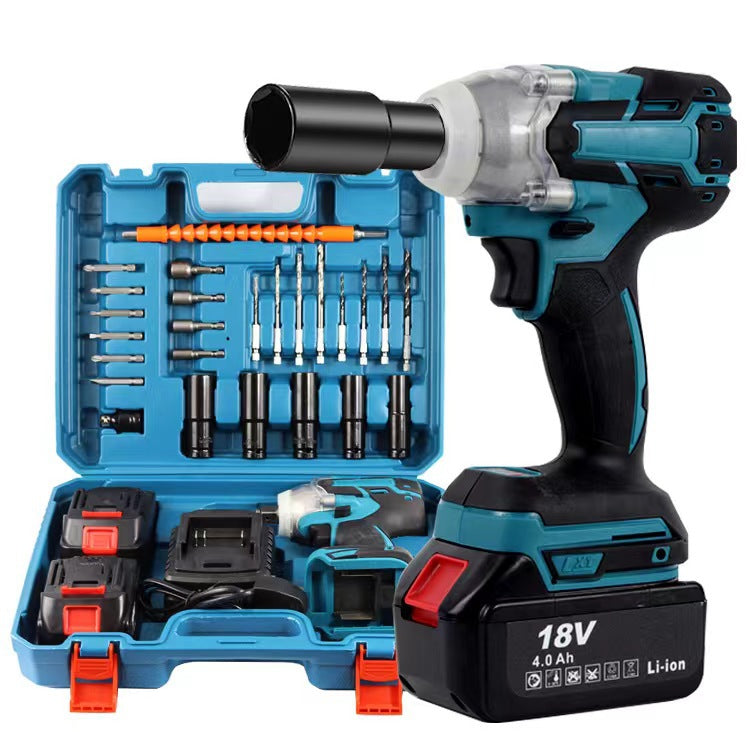Llave De Impacto Electrica Con Bateria De Litio Y Accesorios